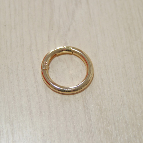 Карабин-кольцо для сумок, ⌀ 25мм, 4.2мм, золото