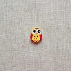 Пуговица деревянная (Совушка), 20мм, 1 шт, PGV-002-3