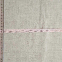 Кружево хлопковое, вязаное, KHC-0045, 12мм, цвет нежно-розовый