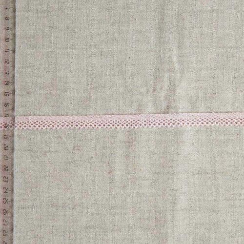 Кружево хлопковое, вязаное, KHC-0045, 12мм, цвет нежно-розовый