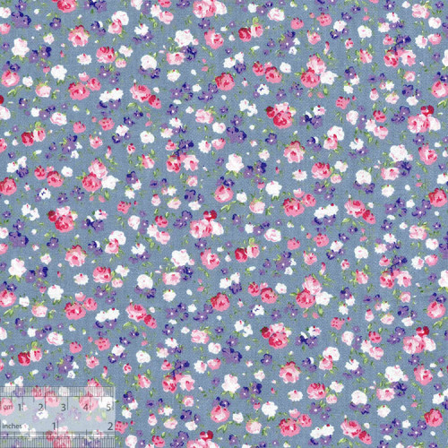 Ткань хлопок «Цветочный микс Ниагара», DFS-00152