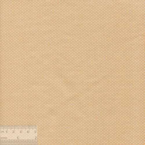Ткань хлопок «Мелкие точечки на бежевом», JL-00021, 75х50см