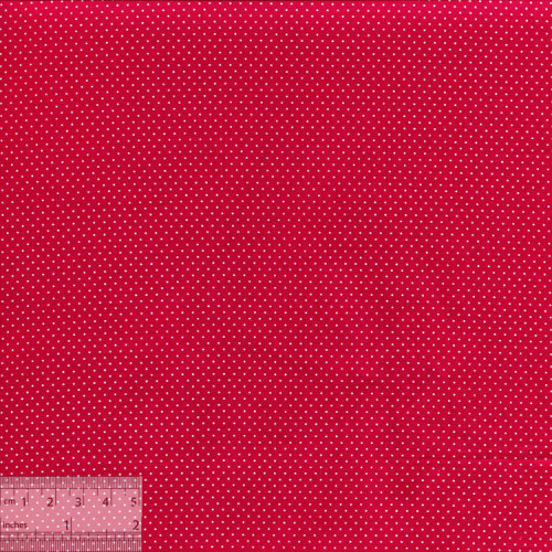 Ткань хлопок «Мелкие точечки на красном», JL-00033, 75х50см