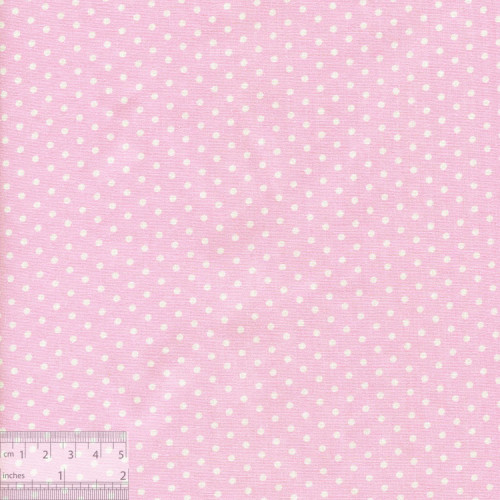 Ткань хлопок «Горошек на бледно-розовом», JL-00063, 75х50см