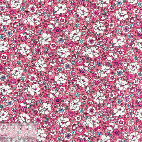 Ткань хлопок «Летний парк розовый», 75х50см, JL-00095