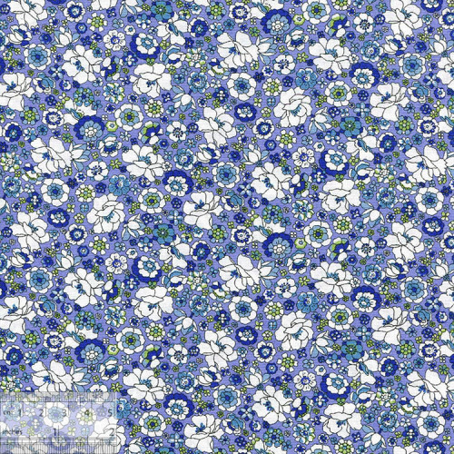 Ткань хлопок «Летний парк голубой», 75х50см, JL-00097
