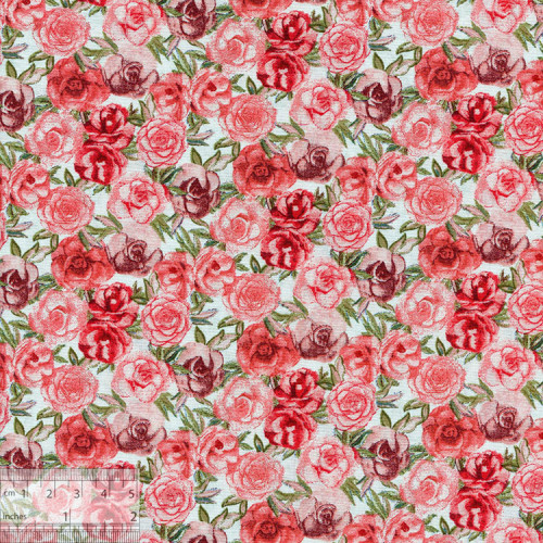 Ткань хлопок «Розетта розовый», 75х50см, JL-00099