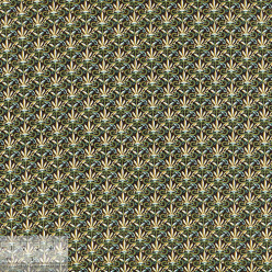 Ткань хлопок «Ромео зелёный», 75х50см, JL-00127