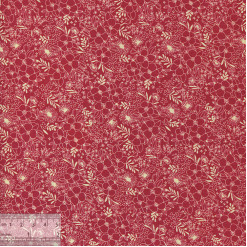 Ткань хлопок «Карина красный», 75х50см, JL-00137