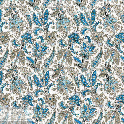 Ткань хлопок «Снежана голубой», 75х50см, JL-00142