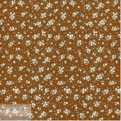 Ткань хлопок «Лукошко коричневый», 75х50см, JL-00182