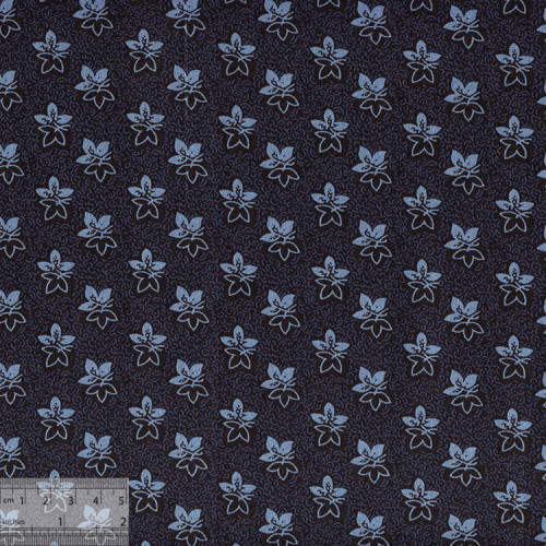 Ткань хлопок «Тиба синий», 75х50см, ML-019