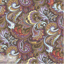 Ткань хлопок «Восточный базар фиолетовый», ZT-00022, 75х50см
