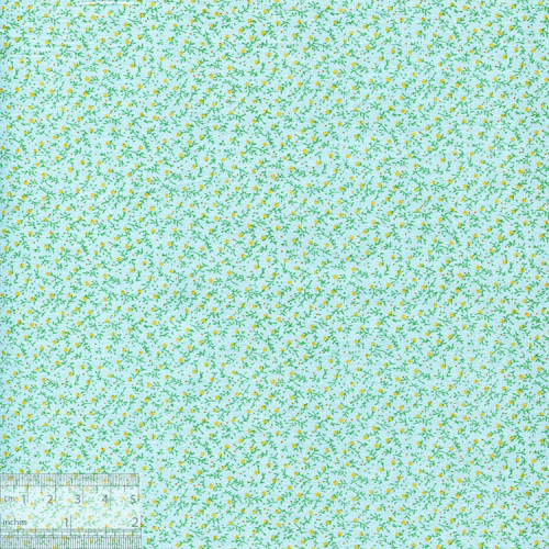 Ткань хлопок «Одуванчики на серо-голубом», ZT-00055, 75х50см