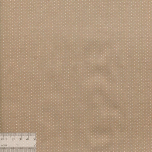 Ткань хлопок «Мелкие точечки на бежевом», ZT-00091