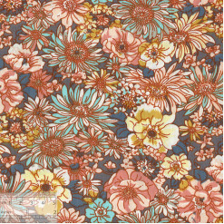 Ткань хлопок «Хризантемы розовый», 75х50см, ZT-00209